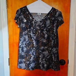 Worthington 1X Snake print top